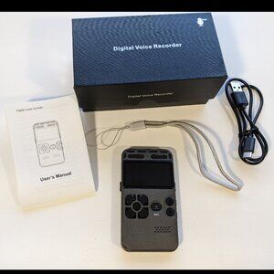 8GB Rechargeable LCD Digital Audio Sound Voice Recorder Dictaphone